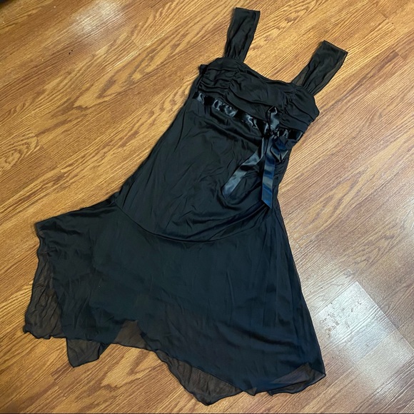 Vintage Y2K Mesh Dress Y2K Dress Sheer Dress Homecoming Prom Black Slip Dress - Picture 10 of 14